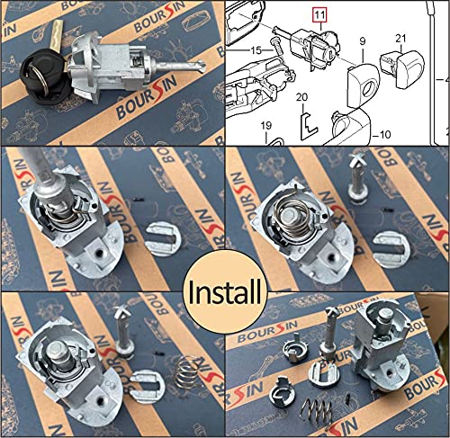 BOURSIN Door Lock Cylinder Repair Kit for BMW E46 3 Series M3 1998-2006 Front L/R Side - Image 3